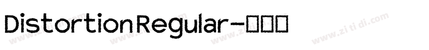 Distortion Regular字体转换